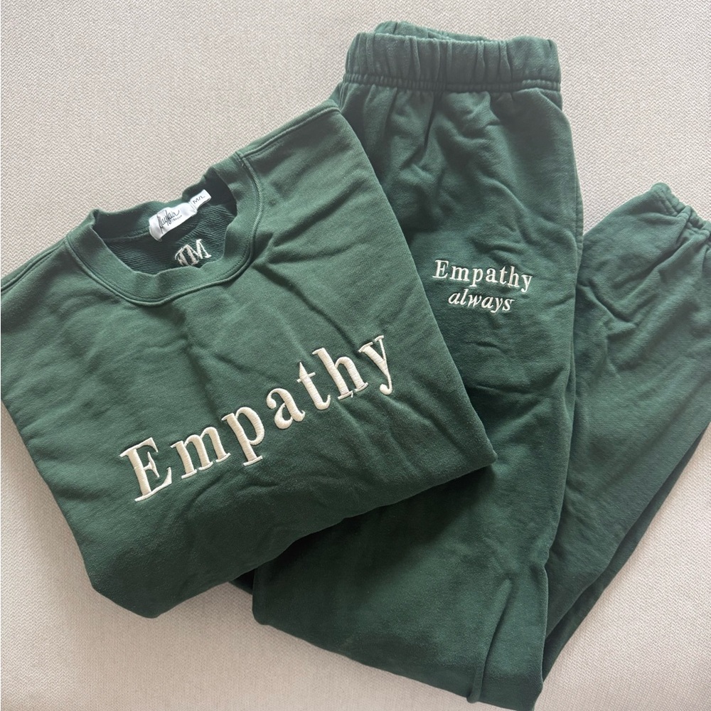 Green Empathy Sweatshirt and Joggers Set
